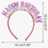 Diadema Happy Birthday Glitter - Imagen 2